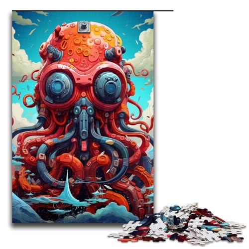 Puzzle für Erwachsene 1000 Teile Roboter Oktopus von SplattersLots Dickes buntes Holzpuzzle Lernspielzeug Familienspiele 75 x 50 cm Puzzle für Erwachsene 1000 Teile Roboter Oktopus von SplattersLots Dickes buntes Holzpuzzle Lernspielzeug Familienspiele 75 x 50 cm von QSYFNBZL