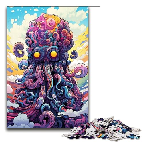 Puzzle für Erwachsene 1000 Teile Roboter Oktopus von SplattersLots Dickes buntes Puzzle Lernspiele für Zuhause DIY Spielzeug tolles Geschenk für Spiele 75 x 50 cm von QSYFNBZL