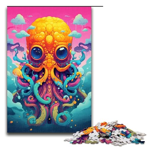 Puzzle für Erwachsene 1000 Teile Roboter Oktopus von SplattersLots Dickes buntes Puzzle für Erwachsene Holzspiele für die ganze Familie Weihnachts und Geburtstagsgeschenke 75 x 50 cm von QSYFNBZL