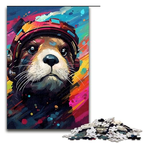 Puzzle für Erwachsene 1000 Teile Roboter Otter von SplattersLots Dickes farbiges Wolken Puzzle Lernspiele für Zuhause DIY Spielzeug tolles Geschenk für Spiele 75 x 50 cm von QSYFNBZL