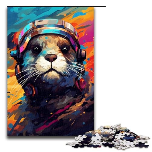 Puzzle für Erwachsene 1000 Teile Roboter Otter von SplattersLots Dickes farbiges Wolken Puzzle Lernspiele für Zuhause DIY Spielzeug tolles Geschenk für Spiele 75 x 50 cm von QSYFNBZL