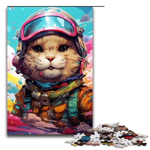 Puzzle für Erwachsene 1000 Teile Roboter Otter von SplattersLots Dickes farbiges Wolkenpuzzle für Erwachsene Holzspiele für die ganze Familie Weihnachts und Geburtstagsgeschenke 75 x 50 cm von QSYFNBZL
