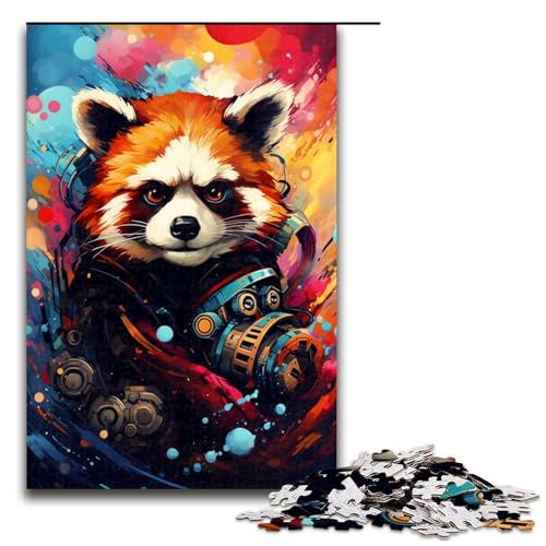 Puzzle für Erwachsene 1000 Teile Roboter Roter Panda von SplattersLots Dickes buntes Spielzeug Denkspiel ganze Familie 75 x 50 cm Puzzle für Erwachsene 1000 Teile Roboter Roter Panda von SplattersLots Dickes buntes Spielzeug Denkspiel ganze Familie 75 x 50 cm von QSYFNBZL