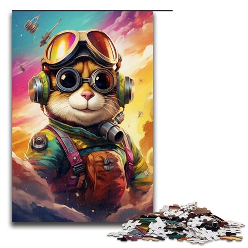 Puzzle für Erwachsene 1000 Teile Roboter Streifenhörnchen von SplattersLots Dickes buntes Puzzle Lernspiele für Zuhause DIY Spielzeug tolles Geschenk für Spiele 75 x 50 cm von QSYFNBZL