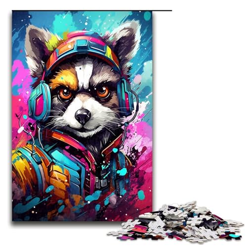 Puzzle für Erwachsene 1000 Teile Roboter Waschbär von SplattersLots Dicke Bunte Puzzle Spielzeuge zur Heimdekoration als Geschenk für die ganze Familie 75 x 50 cm Puzzle für Erwachsene 1000 Teile Roboter Waschbär von SplattersLots Dicke Bunte Puzzle Spielzeuge zur Heimdekoration als Geschenk für die ganze Familie 75 x 50 cm von QSYFNBZL