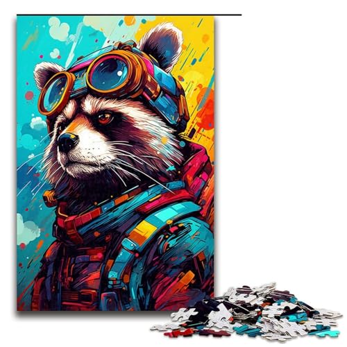 Puzzle für Erwachsene 1000 Teile Roboter Waschbär von SplattersLots Dicke Bunte Puzzle Spielzeuge zur Heimdekoration als Geschenk für die ganze Familie 75 x 50 cm Puzzle für Erwachsene 1000 Teile Roboter Waschbär von SplattersLots Dicke Bunte Puzzle Spielzeuge zur Heimdekoration als Geschenk für die ganze Familie 75 x 50 cm von QSYFNBZL
