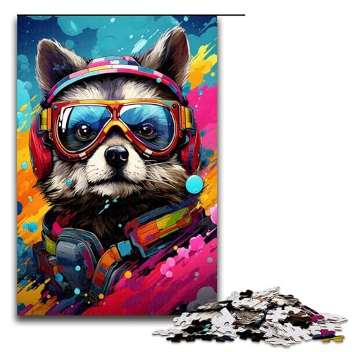 Puzzle für Erwachsene 1000 Teile Roboter Waschbär von SplattersLots Dickes buntes Spielzeug Denkspiel ganze Familie 75 x 50 cm Puzzle für Erwachsene 1000 Teile Roboter Waschbär von SplattersLots Dickes buntes Spielzeug Denkspiel ganze Familie 75 x 50 cm von QSYFNBZL