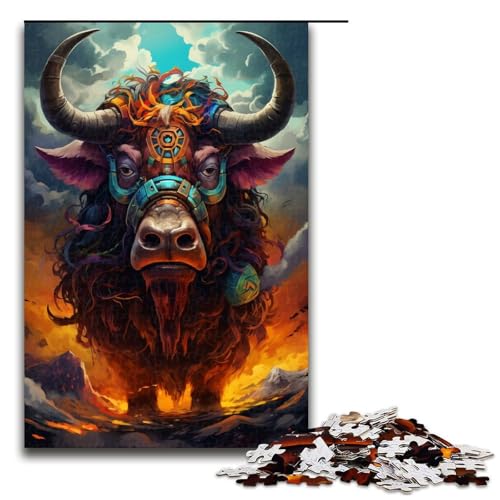 Puzzle für Erwachsene 1000 Teile Roboter Yak von SplattersLots of Thick Coloured Clouds Puzzle für Erwachsene Holzspiele für die ganze Familie Weihnachts und Geburtstagsgeschenke 1000 Teile von QSYFNBZL