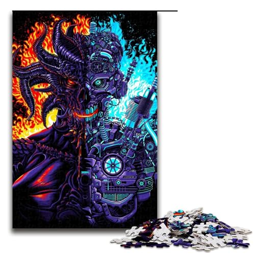 Puzzle für Erwachsene 1000 Teile Roboter gegen Dämon Puzzle für Erwachsene Holzspiele für die ganze Familie Weihnachts und Geburtstagsgeschenke 75 x 50 cm Puzzle für Erwachsene 1000 Teile Roboter gegen Dämon Puzzle für Erwachsene Holzspiele für die ganze Familie Weihnachts und Geburtstagsgeschenke 75 x 50 cm von QSYFNBZL