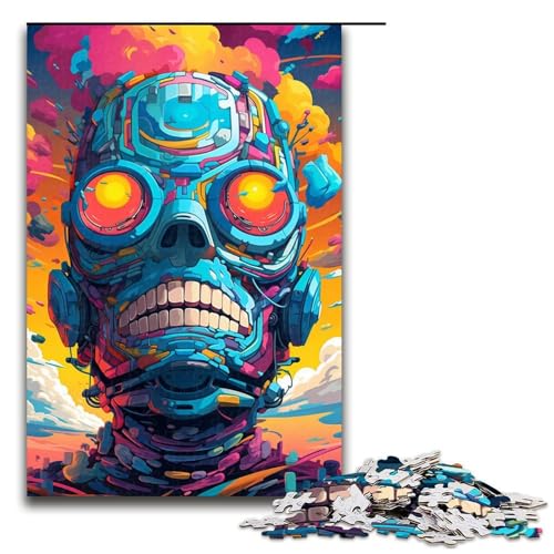 Puzzle für Erwachsene 1000 Teile Roboter von Splatters Viele Dicke Bunte Wolken am Himmel Puzzlespiel Spielzeug lustig 75 x 50 cm Puzzle für Erwachsene 1000 Teile Roboter von Splatters Viele Dicke Bunte Wolken am Himmel Puzzlespiel Spielzeug lustig 75 x 50 cm von QSYFNBZL
