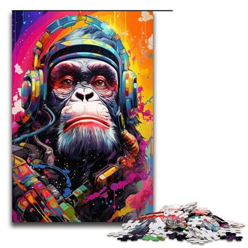 Puzzle für Erwachsene 1000 Teile Roboteraffe von SplattersLots Dickes buntes Spielzeug Denkspiel ganze Familie 75 x 50 cm Puzzle für Erwachsene 1000 Teile Roboteraffe von SplattersLots Dickes buntes Spielzeug Denkspiel ganze Familie 75 x 50 cm von QSYFNBZL