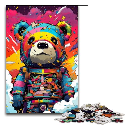 Puzzle für Erwachsene 1000 Teile Roboterbär von Splatters Viele Dicke Bunte Wolken Spielzeug Denkspiel ganze Familie 75 x 50 cm Puzzle für Erwachsene 1000 Teile Roboterbär von Splatters Viele Dicke Bunte Wolken Spielzeug Denkspiel ganze Familie 75 x 50 cm von QSYFNBZL