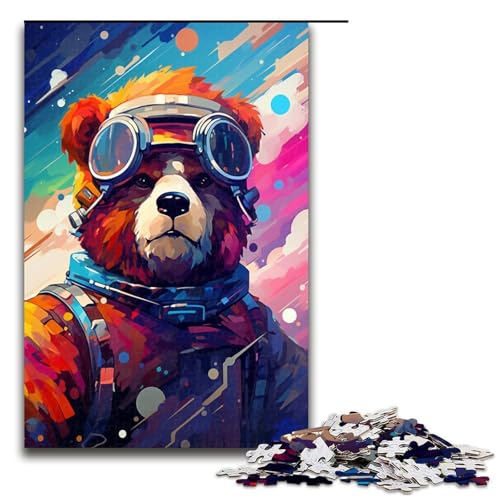 Puzzle für Erwachsene 1000 Teile Roboterbär von SplattersLots of Thick Coloured Clouds Holzpuzzle Lernspielzeug Familienspiele 75 x 50 cm Puzzle für Erwachsene 1000 Teile Roboterbär von SplattersLots of Thick Coloured Clouds Holzpuzzle Lernspielzeug Familienspiele 75 x 50 cm von QSYFNBZL