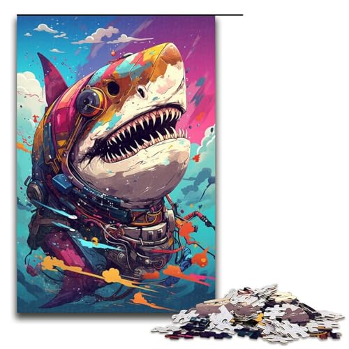 Puzzle für Erwachsene 1000 Teile Roboterhai von SplattersLots Dickes farbiges Wolkenpuzzle für Erwachsene Holzspiele für die ganze Familie Weihnachts und Geburtstagsgeschenke 1000 Teile Puzzle für Erwachsene 1000 Teile Roboterhai von SplattersLots Dickes farbiges Wolkenpuzzle für Erwachsene Holzspiele für die ganze Familie Weihnachts und Geburtstagsgeschenke 1000 Teile von QSYFNBZL