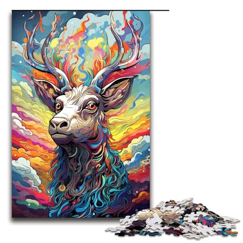 Puzzle für Erwachsene 1000 Teile Roboterhirsch von SplattersLots of Thick Coloured Clouds Puzzle Geburtstagsgeschenk für Teenager ab 14 Jahren 75 x 50 cm Puzzle für Erwachsene 1000 Teile Roboterhirsch von SplattersLots of Thick Coloured Clouds Puzzle Geburtstagsgeschenk für Teenager ab 14 Jahren 75 x 50 cm von QSYFNBZL