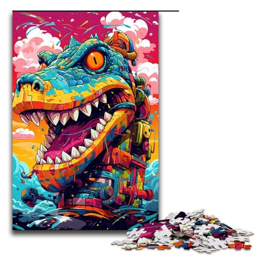 Puzzle für Erwachsene 1000 Teile Roboterkrokodile von SplattersLots Dickes buntes Puzzle für den Familienspaß tolles Geschenk für Teenager ab 14 Jahren 75 x 50 cm Puzzle für Erwachsene 1000 Teile Roboterkrokodile von SplattersLots Dickes buntes Puzzle für den Familienspaß tolles Geschenk für Teenager ab 14 Jahren 75 x 50 cm von QSYFNBZL