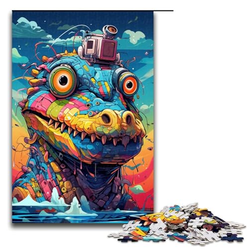 Puzzle für Erwachsene 1000 Teile Roboterkrokodile von SplattersLots Dickes buntes Spielzeug Denkspiel ganze Familie 75 x 50 cm Puzzle für Erwachsene 1000 Teile Roboterkrokodile von SplattersLots Dickes buntes Spielzeug Denkspiel ganze Familie 75 x 50 cm von QSYFNBZL