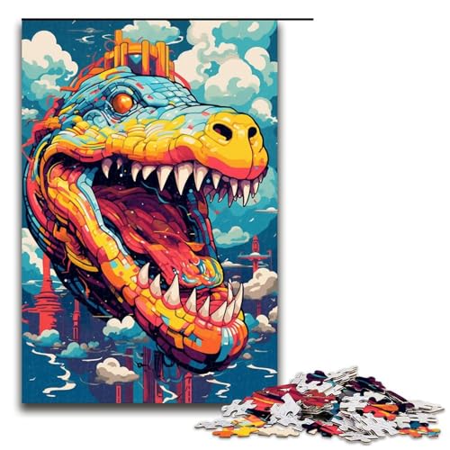 Puzzle für Erwachsene 1000 Teile Roboterkrokodile von SplattersLots Dickes buntes Spielzeug Denkspiel ganze Familie 75 x 50 cm Puzzle für Erwachsene 1000 Teile Roboterkrokodile von SplattersLots Dickes buntes Spielzeug Denkspiel ganze Familie 75 x 50 cm von QSYFNBZL