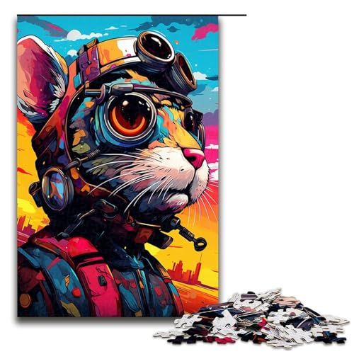 Puzzle für Erwachsene 1000 Teile Roboterratte von SplattersLots of Thick Coloured Clouds Puzzle Geburtstagsgeschenk für Teenager ab 14 Jahren 75 x 50 cm Puzzle für Erwachsene 1000 Teile Roboterratte von SplattersLots of Thick Coloured Clouds Puzzle Geburtstagsgeschenk für Teenager ab 14 Jahren 75 x 50 cm von QSYFNBZL