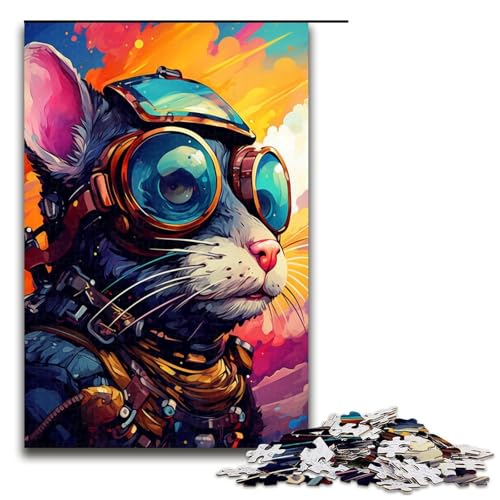 Puzzle für Erwachsene 1000 Teile Roboterratte von SplattersLots of Thick Coloured Clouds Puzzles Spiele Spielzeug Geschenk geeignet für die Schreibtischdekoration 75 x 50 cm Puzzle für Erwachsene 1000 Teile Roboterratte von SplattersLots of Thick Coloured Clouds Puzzles Spiele Spielzeug Geschenk geeignet für die Schreibtischdekoration 75 x 50 cm von QSYFNBZL