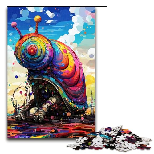 Puzzle für Erwachsene 1000 Teile Roboterschnecke von SplattersLots Dickes farbiges Wolkenpuzzle für Erwachsene Holzspiele für die ganze Familie Weihnachts und Geburtstagsgeschenke 1000 Teile Puzzle für Erwachsene 1000 Teile Roboterschnecke von SplattersLots Dickes farbiges Wolkenpuzzle für Erwachsene Holzspiele für die ganze Familie Weihnachts und Geburtstagsgeschenke 1000 Teile von QSYFNBZL