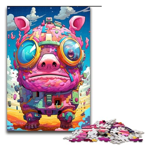 Puzzle für Erwachsene 1000 Teile Roboterschwein von SplattersLots of Thick Coloured Clouds Puzzle Geburtstagsgeschenk für Teenager ab 14 Jahren 75 x 50 cm Puzzle für Erwachsene 1000 Teile Roboterschwein von SplattersLots of Thick Coloured Clouds Puzzle Geburtstagsgeschenk für Teenager ab 14 Jahren 75 x 50 cm von QSYFNBZL