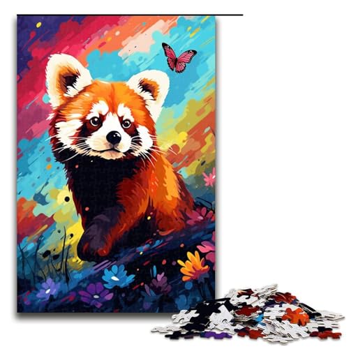 Puzzle für Erwachsene 1000 Teile Roter Panda und Schmetterling von SplattersLots Bunte Puzzles Spielspielzeug lustig 75 x 50 cm Puzzle für Erwachsene 1000 Teile Roter Panda und Schmetterling von SplattersLots Bunte Puzzles Spielspielzeug lustig 75 x 50 cm von QSYFNBZL