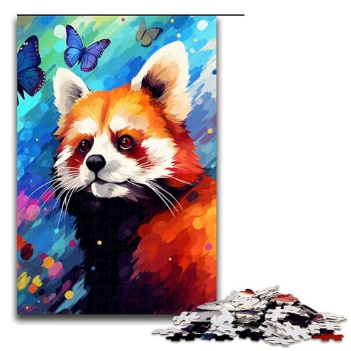 Puzzle für Erwachsene 1000 Teile Roter Panda und Schmetterling von SplattersLots Bunte Puzzles Spielspielzeug lustig 75 x 50 cm Puzzle für Erwachsene 1000 Teile Roter Panda und Schmetterling von SplattersLots Bunte Puzzles Spielspielzeug lustig 75 x 50 cm von QSYFNBZL