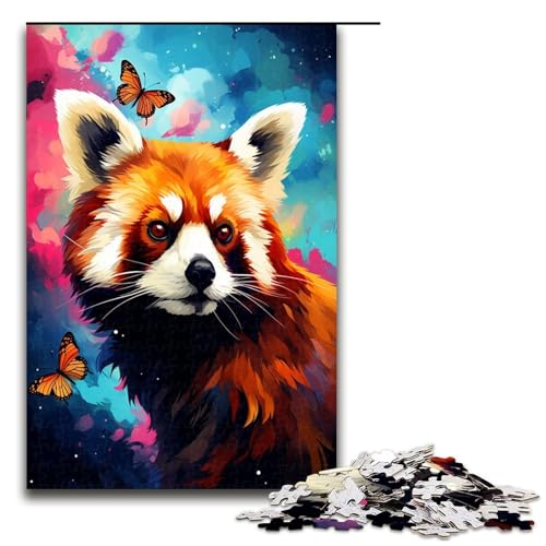 Puzzle für Erwachsene 1000 Teile Roter Panda und Schmetterling von SplattersLots buntes Holzpuzzle Lernspielzeug Familienspiele 75 x 50 cm Puzzle für Erwachsene 1000 Teile Roter Panda und Schmetterling von SplattersLots buntes Holzpuzzle Lernspielzeug Familienspiele 75 x 50 cm von QSYFNBZL