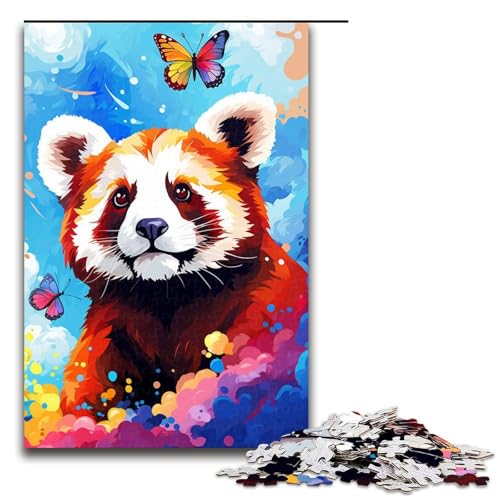 Puzzle für Erwachsene 1000 Teile Roter Panda und Schmetterling von SplattersLots buntes Spielzeug Denkspiel ganze Familie 75 x 50 cm Puzzle für Erwachsene 1000 Teile Roter Panda und Schmetterling von SplattersLots buntes Spielzeug Denkspiel ganze Familie 75 x 50 cm von QSYFNBZL