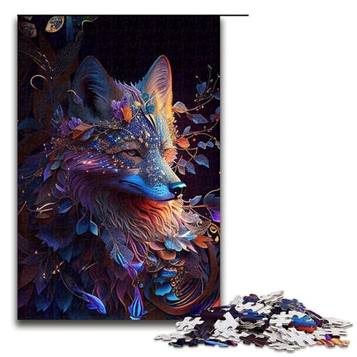 Puzzle für Erwachsene 1000 Teile Schamanengeist Fuchs Puzzle Lernspiele für Zuhause DIY Spielzeug tolles Geschenk für Spiele 75 x 50 cm Puzzle für Erwachsene 1000 Teile Schamanengeist Fuchs Puzzle Lernspiele für Zuhause DIY Spielzeug tolles Geschenk für Spiele 75 x 50 cm von QSYFNBZL