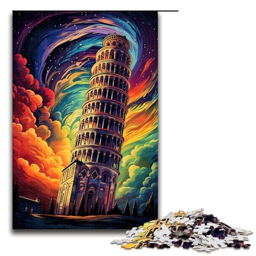 Puzzle für Erwachsene 1000 Teile Schiefer Turm von Pisa Italien Geburtstagsgeschenk für Teenager ab 14 Jahren 75 x 50 cm Puzzle für Erwachsene 1000 Teile Schiefer Turm von Pisa Italien Geburtstagsgeschenk für Teenager ab 14 Jahren 75 x 50 cm von QSYFNBZL