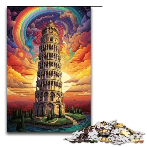 Puzzle für Erwachsene 1000 Teile Schiefer Turm von Pisa Italien Puzzle für Kinder Holzpuzzle dekomprimierendes intellektuelles Lernspielzeug 75 x 50 cm Puzzle für Erwachsene 1000 Teile Schiefer Turm von Pisa Italien Puzzle für Kinder Holzpuzzle dekomprimierendes intellektuelles Lernspielzeug 75 x 50 cm von QSYFNBZL