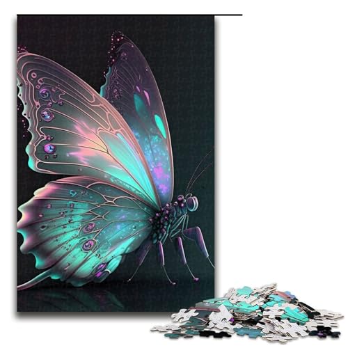 Puzzle für Erwachsene 1000 Teile Schmetterling bunt Geburtstagsgeschenk für Teenager ab 14 Jahren 75 x 50 cm Puzzle für Erwachsene 1000 Teile Schmetterling bunt Geburtstagsgeschenk für Teenager ab 14 Jahren 75 x 50 cm von QSYFNBZL