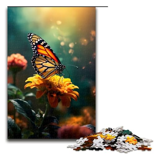 Puzzle für Erwachsene 1000 Teile Schmetterling schönes Geburtstagsgeschenk für Teenager ab 14 Jahren 75 x 50 cm von QSYFNBZL