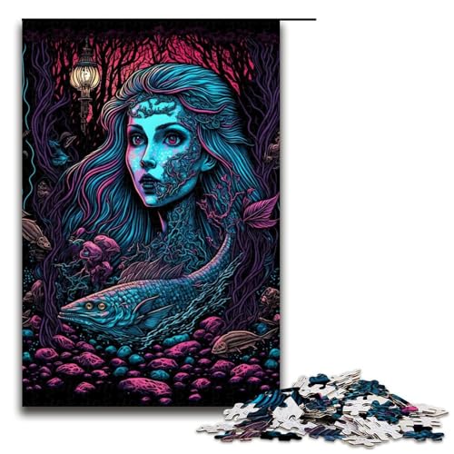 Puzzle für Erwachsene 1000 Teile Schwarzlicht Meerjungfrau Geburtstagsgeschenk für Teenager ab 14 Jahren 75 x 50 cm Puzzle für Erwachsene 1000 Teile Schwarzlicht Meerjungfrau Geburtstagsgeschenk für Teenager ab 14 Jahren 75 x 50 cm von QSYFNBZL