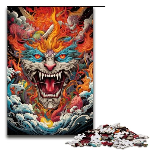 Puzzle für Erwachsene 1000 Teile Seeungeheuer Puzzle Spielspielzeug lustig 75 x 50 cm von QSYFNBZL