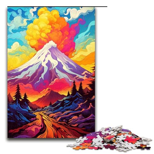 Puzzle für Erwachsene 1000 Teile Seltsamer Vulkanausbruch Geburtstagsgeschenk für Teenager ab 14 Jahren 75 x 50 cm Puzzle für Erwachsene 1000 Teile Seltsamer Vulkanausbruch Geburtstagsgeschenk für Teenager ab 14 Jahren 75 x 50 cm von QSYFNBZL