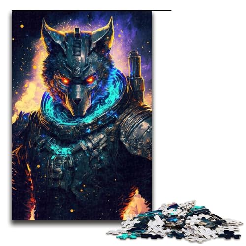 Puzzle für Erwachsene 1000 Teile Space Marine Wolves Puzzle für Erwachsene Holzspiele für die ganze Familie Weihnachts und Geburtstagsgeschenke 75 x 50 cm von QSYFNBZL