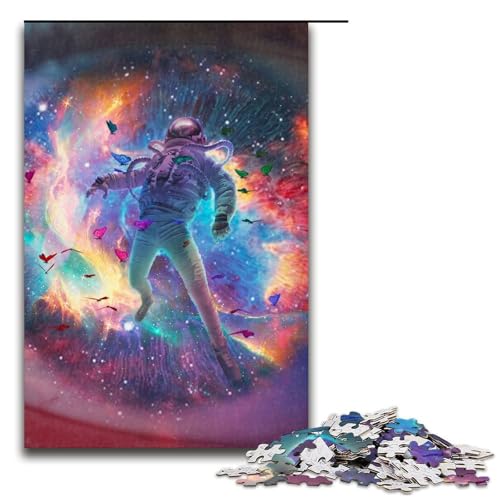 Puzzle für Erwachsene 1000 Teile Spacenaut Puzzle für Kinder Holzpuzzle dekomprimierendes intellektuelles Lernspielzeug 75 x 50 cm Puzzle für Erwachsene 1000 Teile Spacenaut Puzzle für Kinder Holzpuzzle dekomprimierendes intellektuelles Lernspielzeug 75 x 50 cm von QSYFNBZL