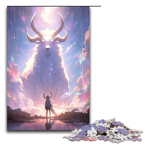 Puzzle für Erwachsene 1000 Teile Spielzeug intellektuelles Spiel ganze Familie 75 x 50 cm von QSYFNBZL