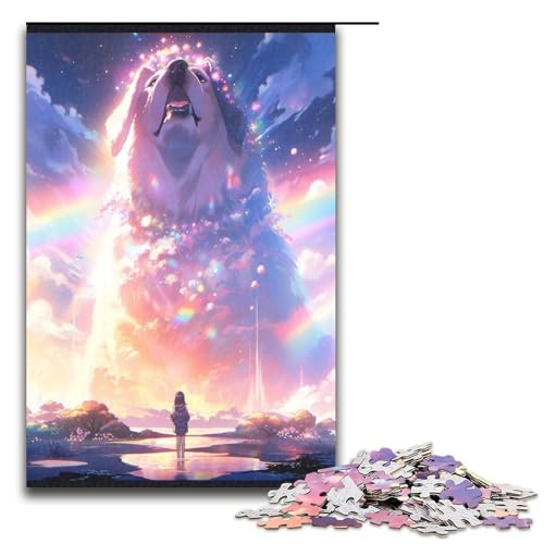 Puzzle für Erwachsene 1000 Teile Spielzeug intellektuelles Spiel ganze Familie 75 x 50 cm von QSYFNBZL