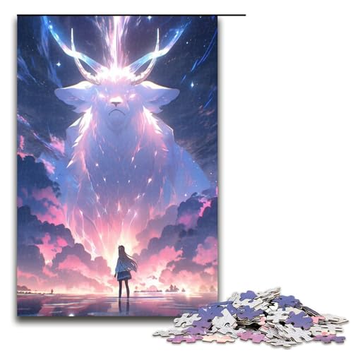 Puzzle für Erwachsene 1000 Teile Spielzeug intellektuelles Spiel ganze Familie 75 x 50 cm von QSYFNBZL