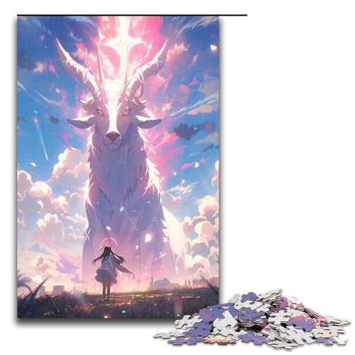 Puzzle für Erwachsene 1000 Teile Spielzeug intellektuelles Spiel ganze Familie 75 x 50 cm von QSYFNBZL