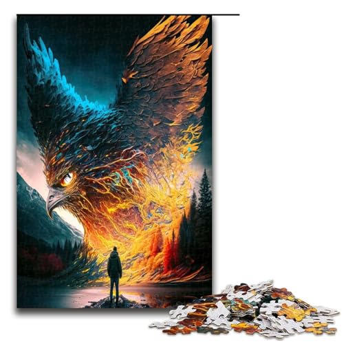 Puzzle für Erwachsene 1000 Teile Steinadler Puzzle Lernspiele für Zuhause DIY Spielzeug tolles Geschenk für Spiele 75 x 50 cm von QSYFNBZL