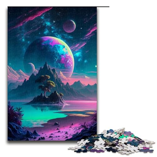 Puzzle für Erwachsene 1000 Teile Strand naher Berg Puzzle Lernspiele für Zuhause DIY Spielzeug tolles Geschenk für Spiele 75 x 50 cm von QSYFNBZL