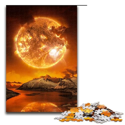 Puzzle für Erwachsene 1000 Teile Sunfall Puzzle Lernspiele für Zuhause DIY Spielzeug tolles Geschenk für Spiele 75 x 50 cm von QSYFNBZL