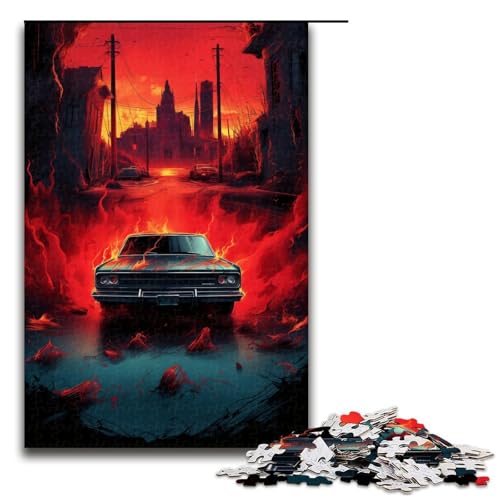 Puzzle für Erwachsene 1000 Teile Supernatural Car14 Puzzle für Lernspiele Herausforderungsspielzeug einzigartige Heimdekoration und Geschenke 75 x 50 cm von QSYFNBZL
