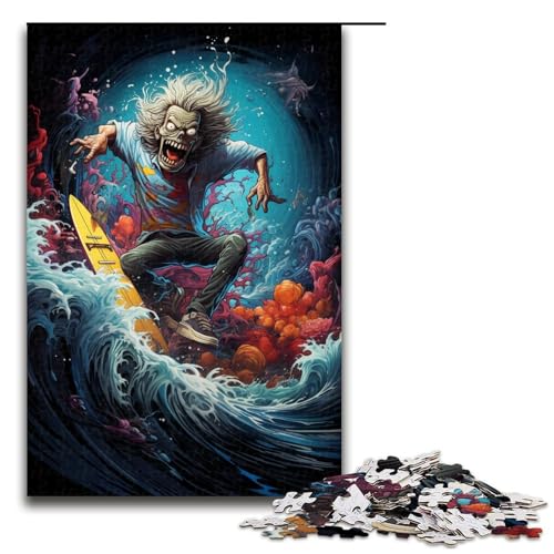 Puzzle für Erwachsene 1000 Teile Surfing Zombie Toy Denkspiel ganze Familie 75 x 50 cm Puzzle für Erwachsene 1000 Teile Surfing Zombie Toy Denkspiel ganze Familie 75 x 50 cm von QSYFNBZL