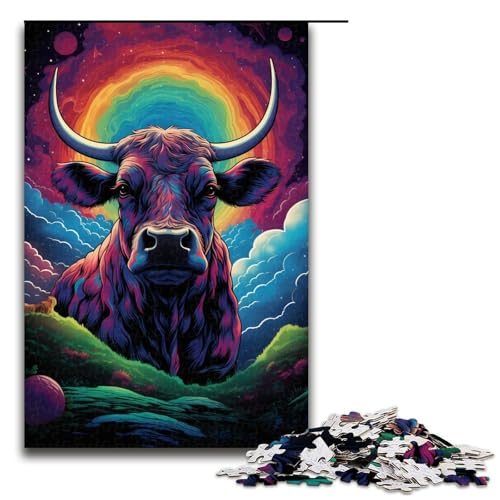 Puzzle für Erwachsene 1000 Teile Symphonie Kuh Puzzle für Erwachsene Holz Familienspiele Weihnachts und Geburtstagsgeschenke 75 x 50 cm Puzzle für Erwachsene 1000 Teile Symphonie Kuh Puzzle für Erwachsene Holz Familienspiele Weihnachts und Geburtstagsgeschenke 75 x 50 cm von QSYFNBZL